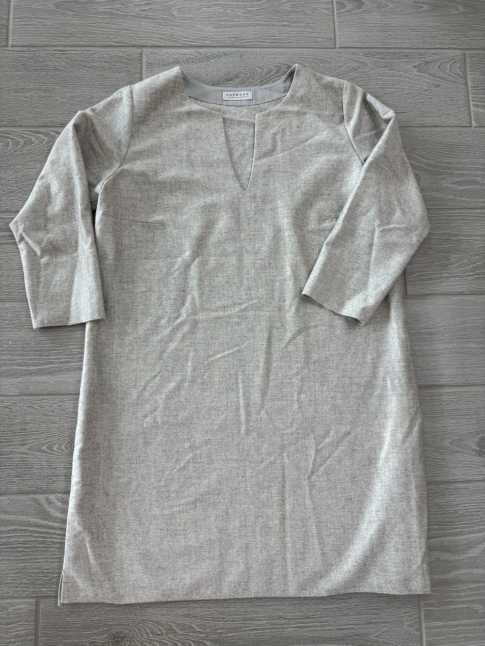 HARWOOD SAN FRANCISCO 100% Cashmere Gray Dress Tunic Size Medium VGUC